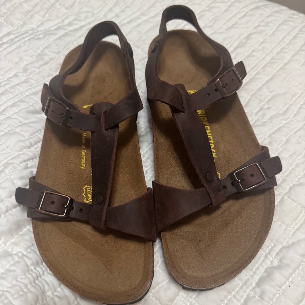 Birkenstock Odessa Habana Leather Sandals. New without box. EU 38, US 7-7.5